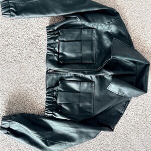 Black Faux Leather Jacket
